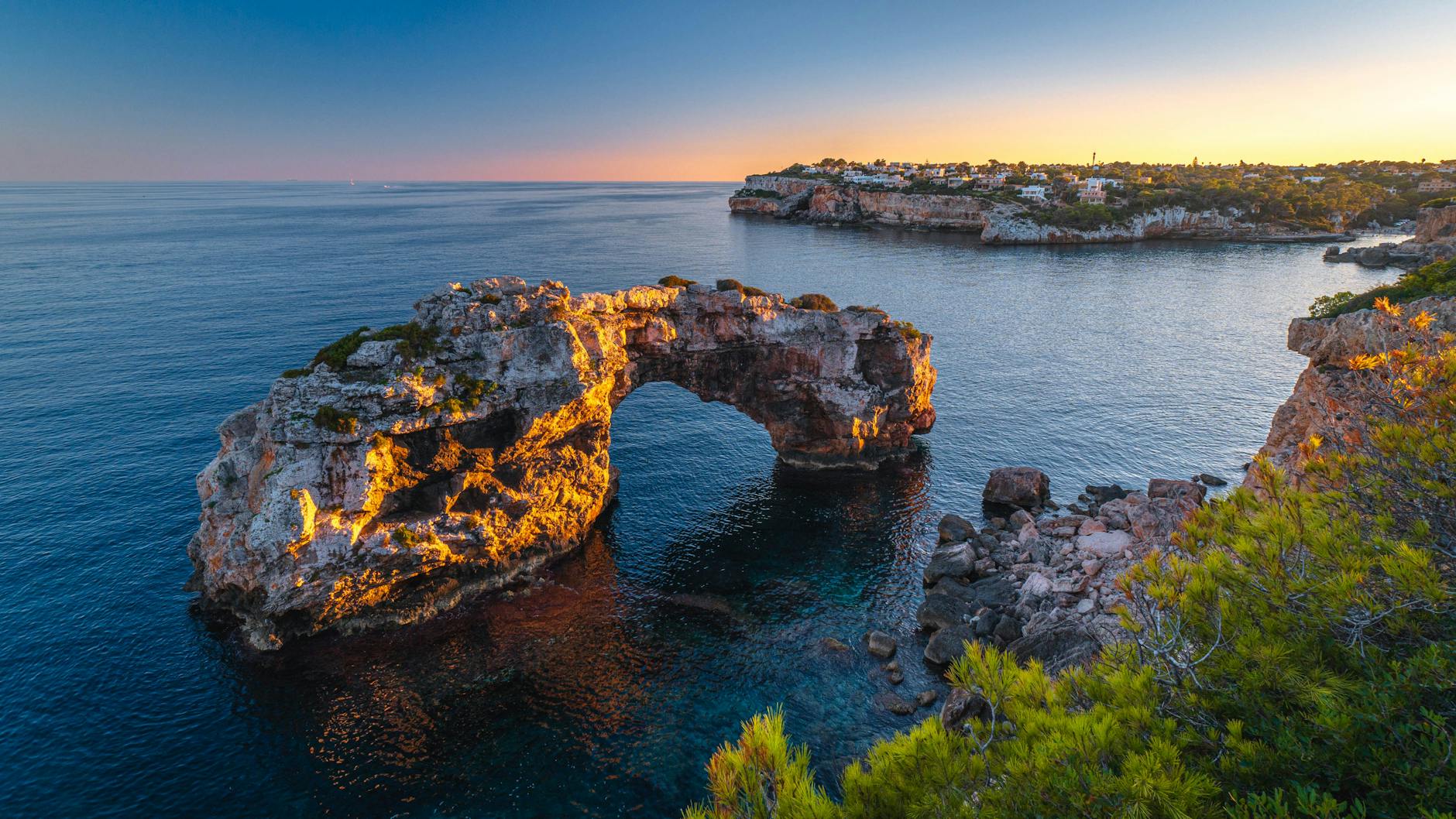 Detail of limestone cave walls, Mallorca